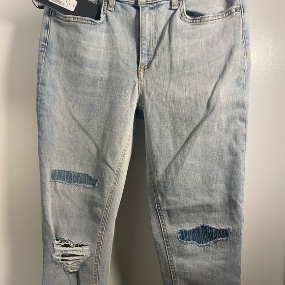 RAG & BONE ANKLE SKINNY SIZE 28 in wash called LYNN W/holes NEW WITH TAG - Picture 3 of 8